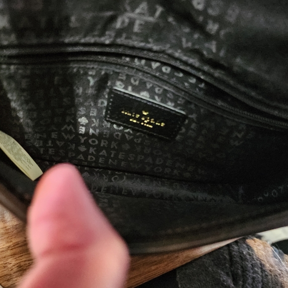 Kate Spade Grove Street Leather Crossbody - black & white - Picture 9 of 10